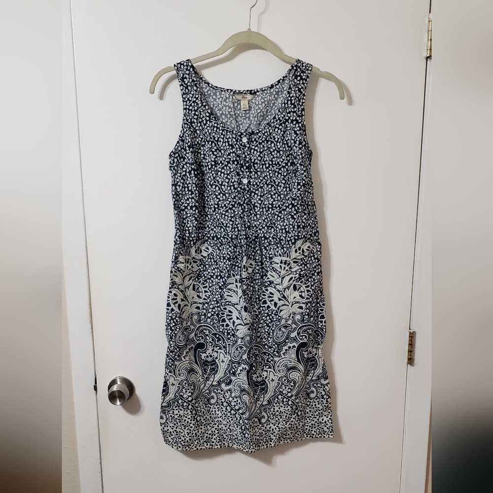 Bass Blue & White Dress Size S